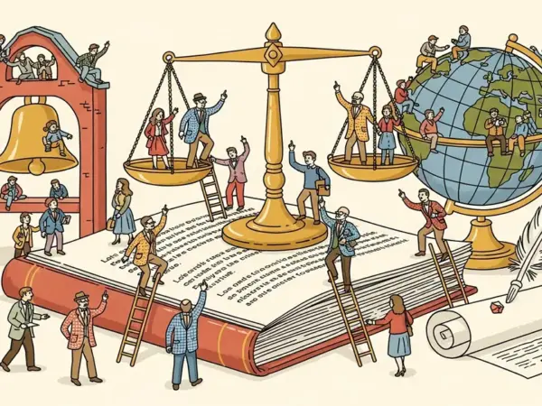 Editorial illustration for: California Just Filed a Bill Requiring University Professors to Be Human — Because Apparently Tha