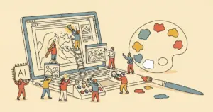 Editorial illustration for: Canva Launches AI 2.0 with Editable Generation and Agentic Editing System