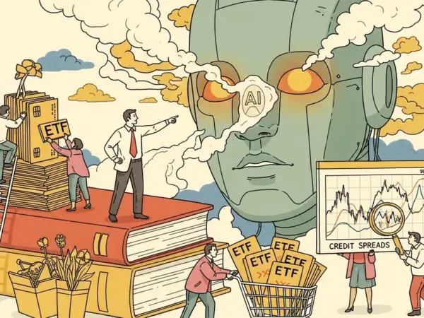 Editorial illustration for: Carson Block Warns About AI, Talks ETFs and Credit Spreads