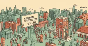 Editorial illustration for: Cerebras Systems Files Publicly for US IPO Months After Withdrawing 2024 Attempt