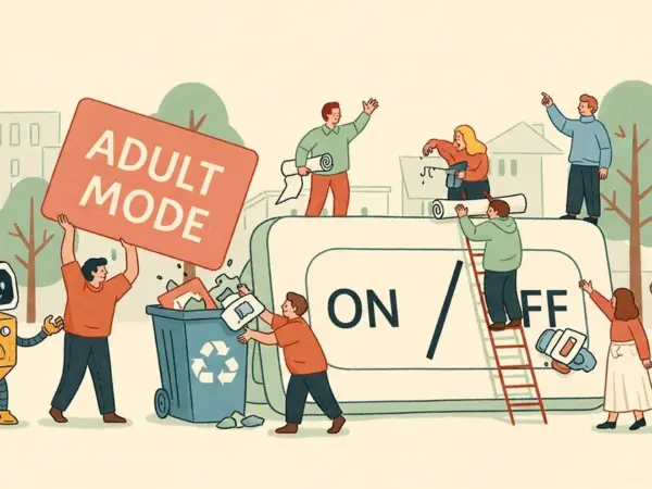 Editorial illustration for: OpenAI's Secret 'Adult Mode' for ChatGPT Just Got Killed