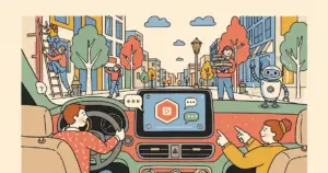 Editorial illustration for: ChatGPT Gains Apple CarPlay Integration in iOS 26.4 for Hands-Free Voice Conversations