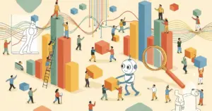 Editorial illustration for: ChatGPT User Base Flips to Female Majority, OpenAI Data Shows
