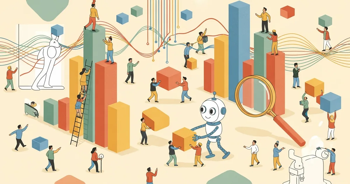 Editorial illustration for: ChatGPT User Base Flips to Female Majority, OpenAI Data Shows