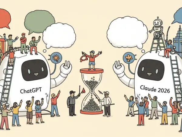 Editorial illustration for: ChatGPT vs Claude 2026: Which AI Chatbot Actually Wins [Complete Comparison]