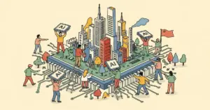 Editorial illustration for: Chinese Chipmakers Capture 41 Percent of China’s AI Accelerator Market, IDC Reports