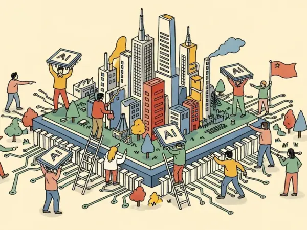 Editorial illustration for: Chinese Chipmakers Capture 41 Percent of China’s AI Accelerator Market, IDC Reports