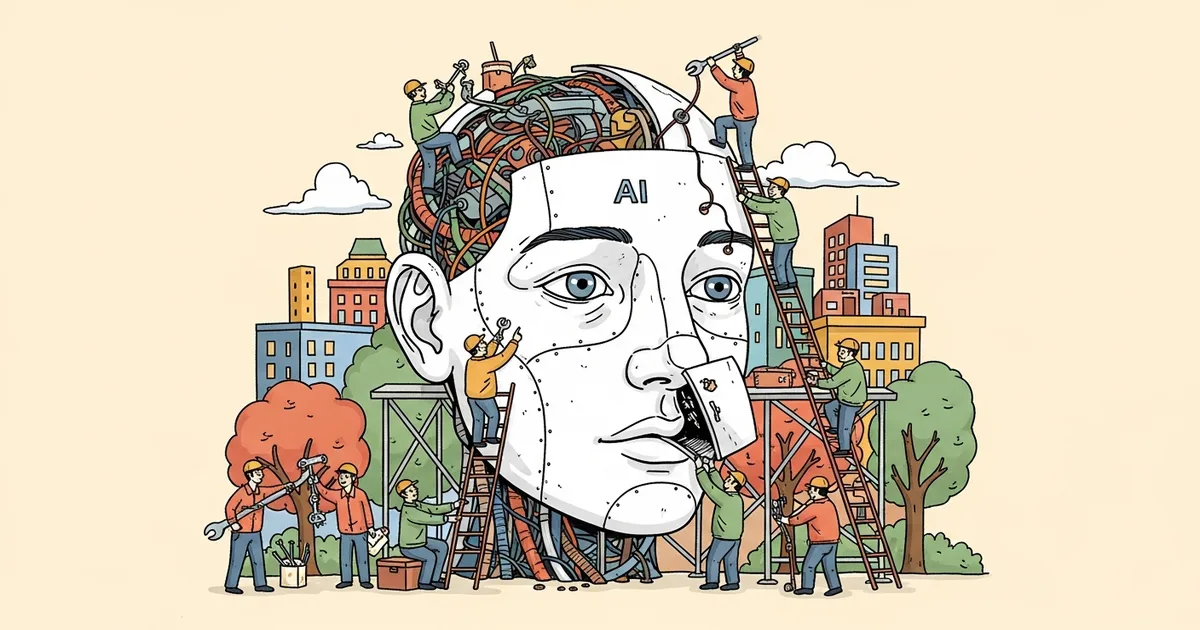 Editorial illustration for: Chinese Tech Workers Build AI Doubles—Then Fight Back With Sabotage Tools