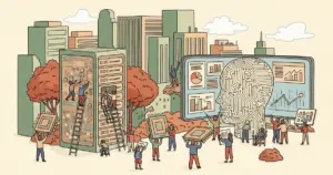 Editorial illustration for: CIA Plans AI Integration Across All Analysis Platforms, Ellis Says