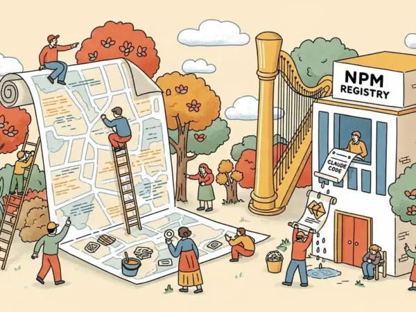 Editorial illustration for: Claude Code's source code has been leaked via a map file in their NPM registry