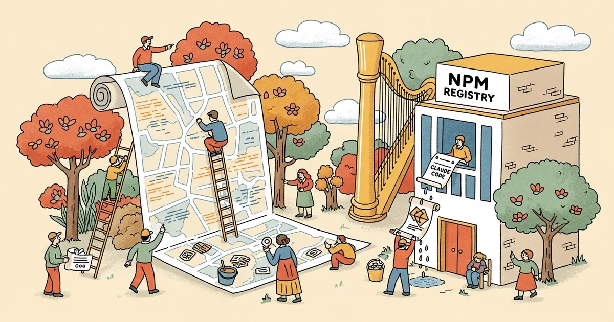 Editorial illustration for: Claude Code's source code has been leaked via a map file in their NPM registry