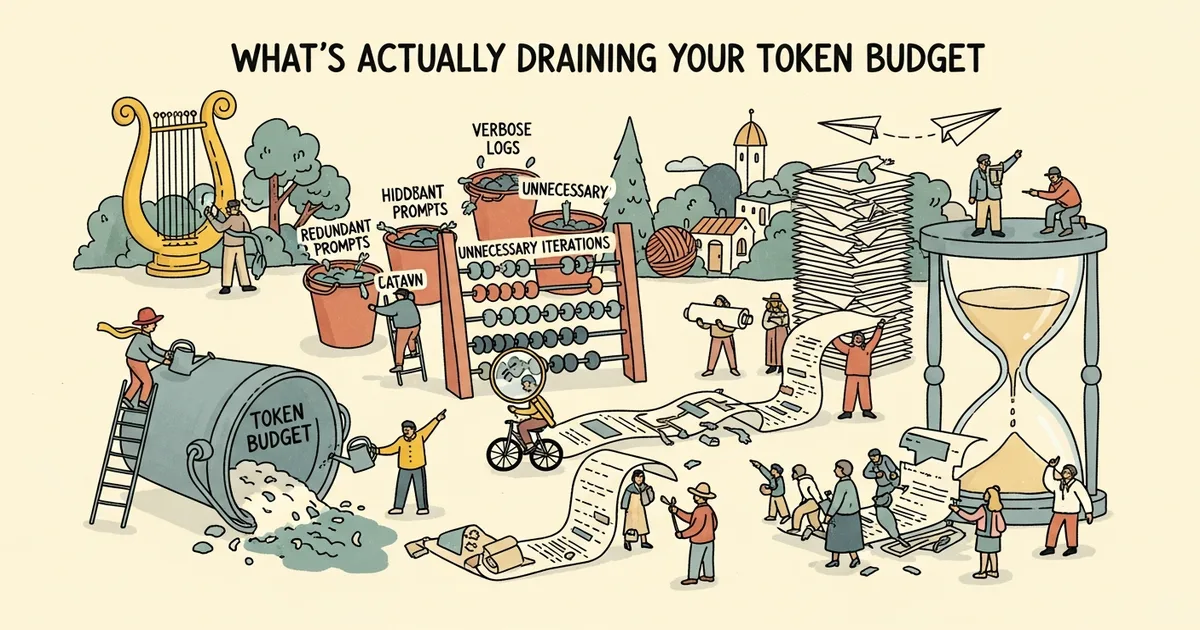 Editorial illustration for: Claude Code /usage: What's Actually Draining Your Token Budget