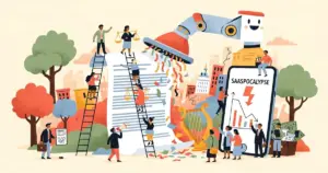 Editorial illustration for: Anthropic Just Killed Legal Tech With One Feature — Wall Street Calls It the 'SaaSpocalypse'