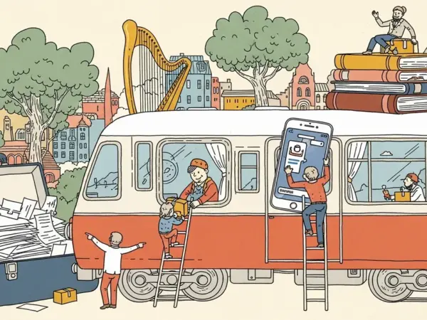 Editorial illustration for: Claude Now Does Your Work While You're on the Train — Dispatch Lets You Assign Tasks From Your Ph