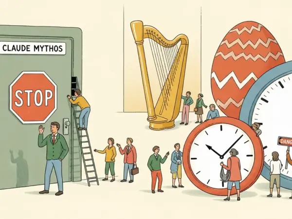 Editorial illustration for: Anthropic Delays Claude Mythos — 'Too Dangerous' for Public Release