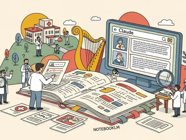 Editorial illustration for: A 34-Year-Old Used Claude and NotebookLM to Catch His Mom's Cancer Misdiagnoses — Her Doctors Mis