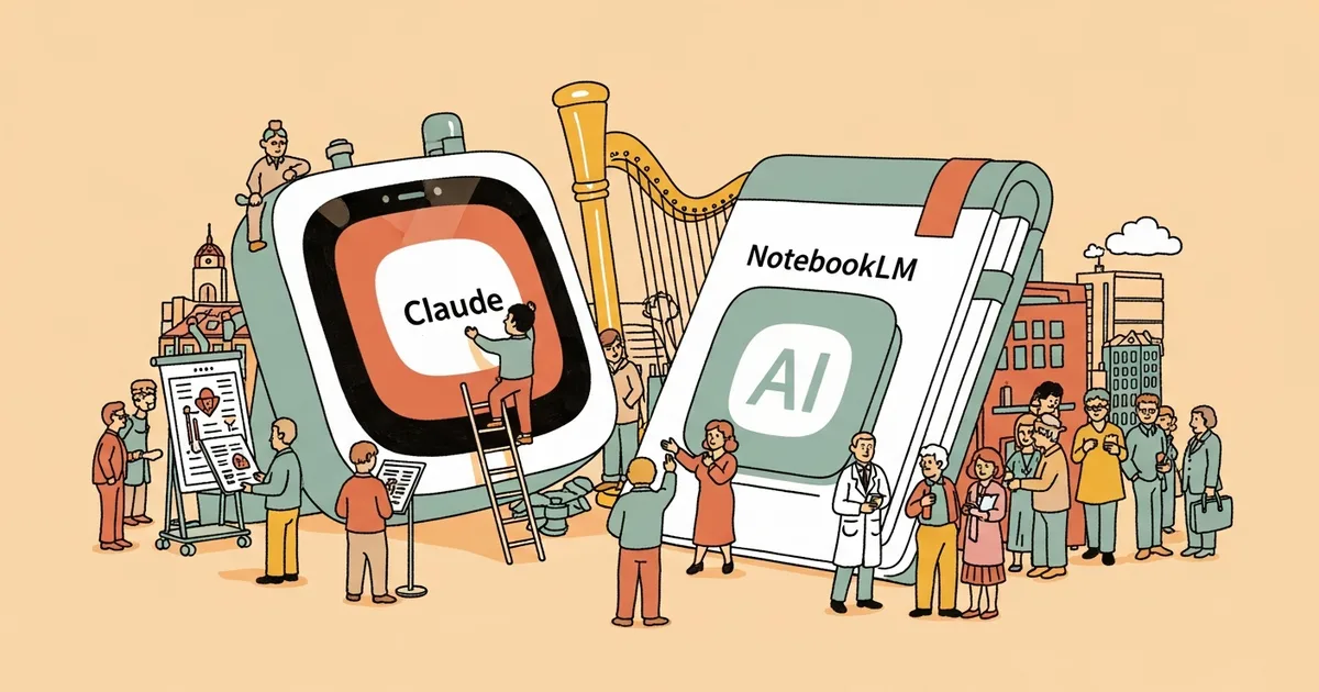 Editorial illustration for: A Son Used Claude and NotebookLM to Catch 3 Cancer Misdiagnoses — His AI Workflow Saved Her Life