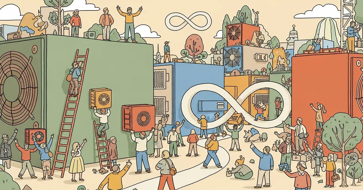 Editorial illustration for: CoreWeave Expands Meta Deal to $21 Billion for GPU Capacity Through 2032