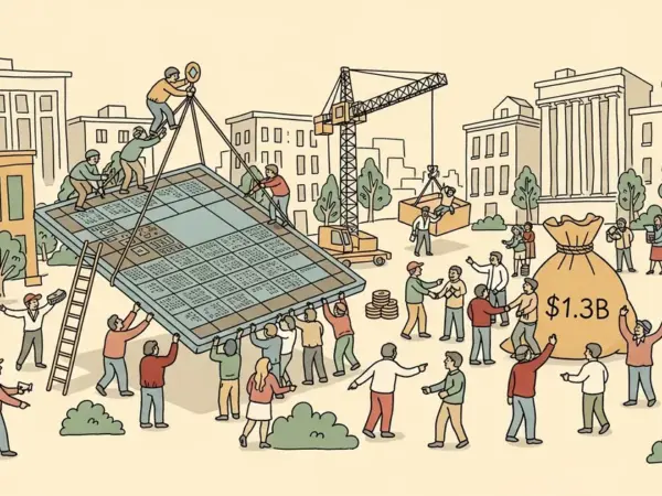 Editorial illustration for: Credo Acquires DustPhotonics for $1.3B in Silicon Photonics Land Grab