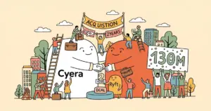 Editorial illustration for: Cyera Acquires Two-Year-Old Startup Ryft for Up to $130M