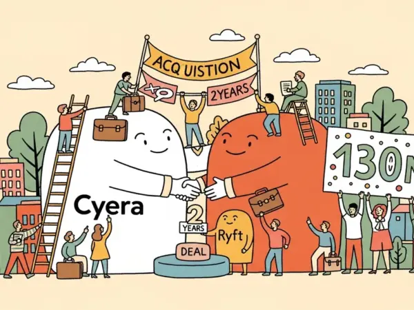 Editorial illustration for: Cyera Acquires Two-Year-Old Startup Ryft for Up to $130M