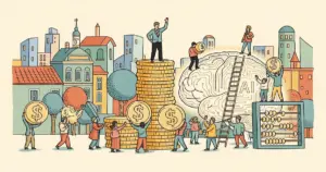 Editorial illustration for: David Silver's Ineffable Intelligence Raises $1.1B at $5.1B Valuation