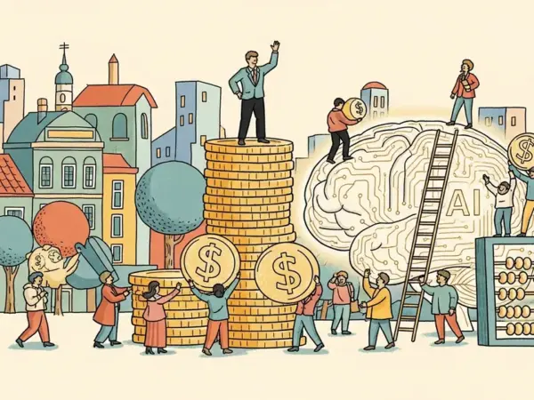 Editorial illustration for: David Silver's Ineffable Intelligence Raises $1.1B at $5.1B Valuation