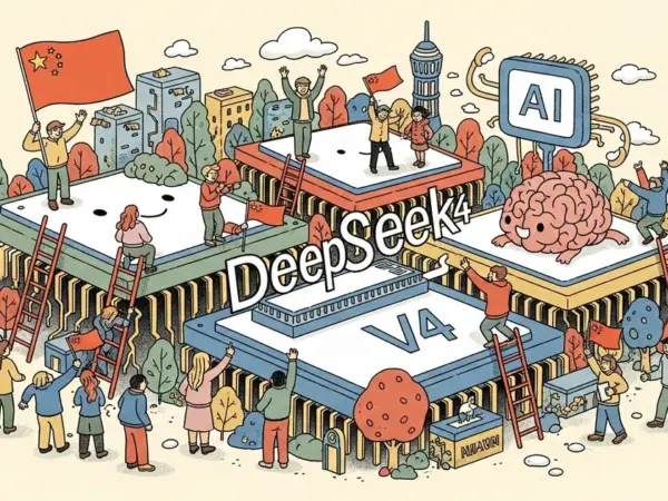 Editorial illustration for: DeepSeek V4 to Run Entirely on Huawei Chips, Marking a Milestone for China's AI Independence