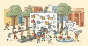 Editorial illustration for: Differentiable Initialization-Accelerated CPU-GPU Hybrid Combinatorial Scheduling