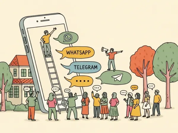 Editorial illustration for: Emergent Launches Wingman, Messaging-First AI Agent for WhatsApp and Telegram
