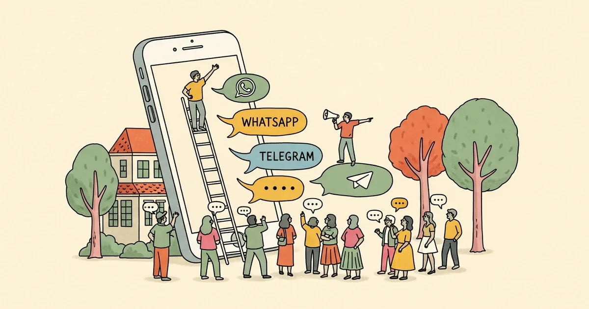 Editorial illustration for: Emergent Launches Wingman, Messaging-First AI Agent for WhatsApp and Telegram