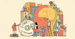 Editorial illustration for: A Wharton Professor Says Companies Are Using AI Wrong — Stop Treating It Like Software