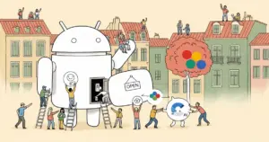 Editorial illustration for: EU Escalates Pressure on Google to Open Android to AI Assistant Rivals