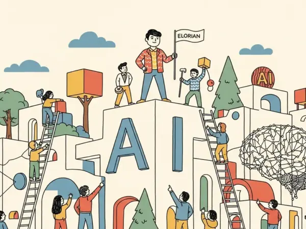 Editorial illustration for: Ex-DeepMind Researcher Andrew Dai Launches Visual AI Startup Elorian