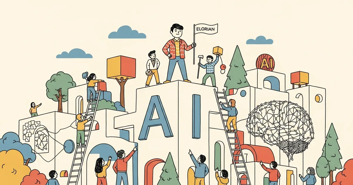 Editorial illustration for: Ex-DeepMind Researcher Andrew Dai Launches Visual AI Startup Elorian