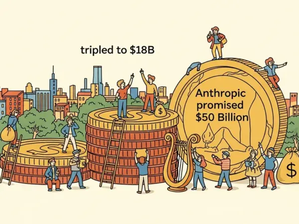 Editorial illustration for: Fluidstack Tripled to $18B Because Anthropic Promised It $50 Billion