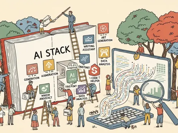Editorial illustration for: The $0 AI Stack That Gives You Pro-Level Tools for Free — Every Category Ranked [2026 Edition]