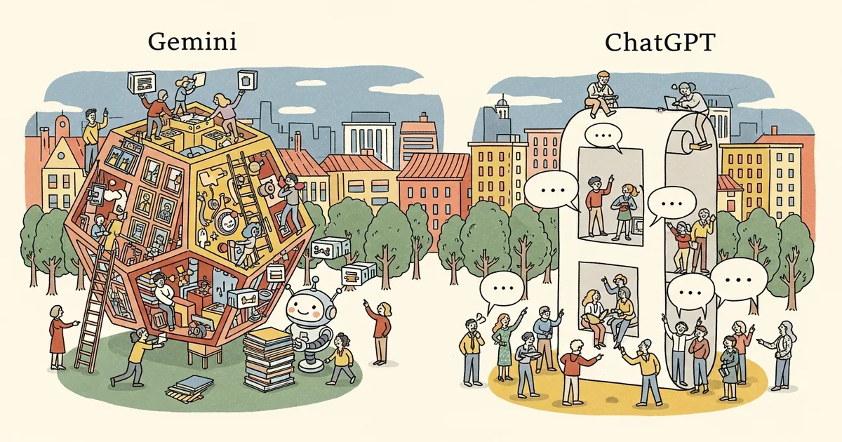 Editorial illustration for: Gemini vs ChatGPT 2026: Which Is Actually Better Right Now [Full Breakdown]