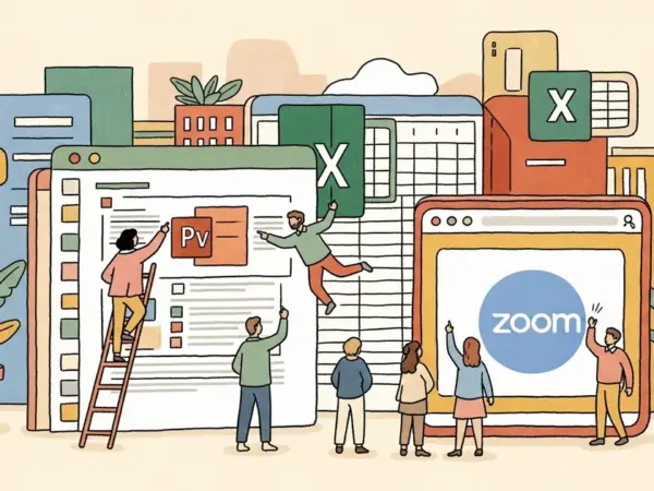 Editorial illustration for: Genspark Just Released an AI Employee That Lives Inside Your PowerPoint, Excel, and Zoom Calls —