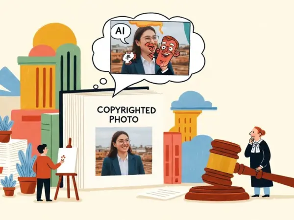 Editorial illustration for: German Court: AI Comic from Copyrighted Photo Doesn't Copy Protected Elements