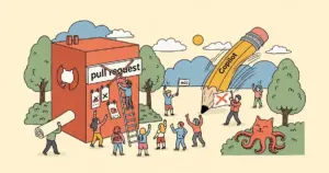 Editorial illustration for: GitHub backs down, kills Copilot pull-request ads after backlash