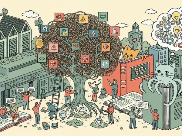 Editorial illustration for: GitHub's AI Now Understands Why Code Was Written, Not Just What It Says — Repository Intelligence