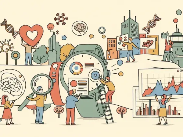 Editorial illustration for: Google's AI Health Coach Now Lives on Your Wrist — And It Knows More About Your Body Than You Do