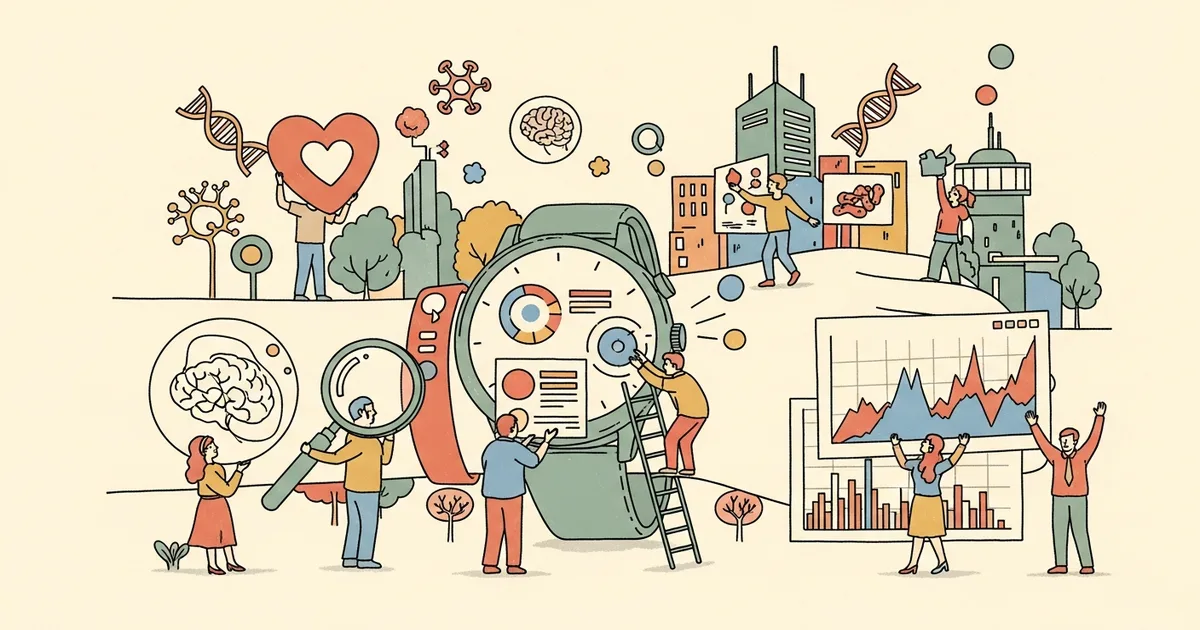 Editorial illustration for: Google's AI Health Coach Now Lives on Your Wrist — And It Knows More About Your Body Than You Do