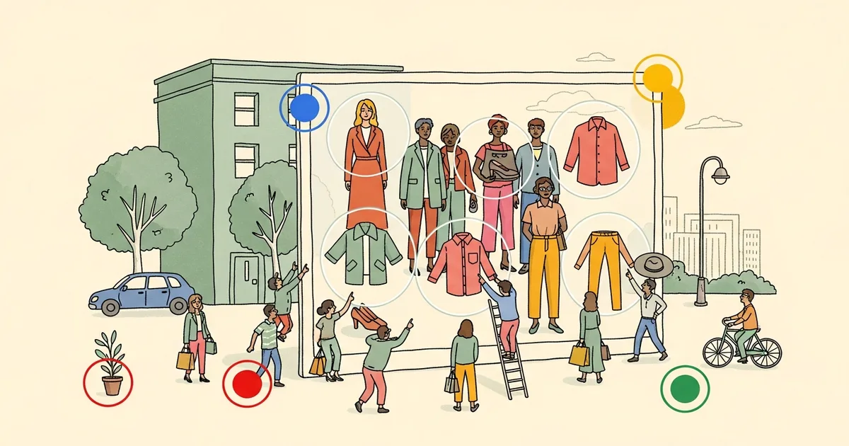 Editorial illustration for: Google's Circle to Search Can Now Identify Every Piece of Clothing in a Photo