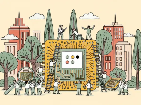 Editorial illustration for: Google Develops New Inference Chips to Challenge Nvidia in AI Compute Market
