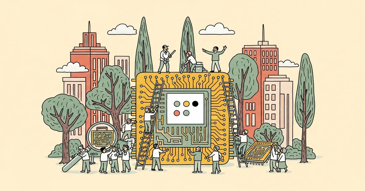 Editorial illustration for: Google Develops New Inference Chips to Challenge Nvidia in AI Compute Market