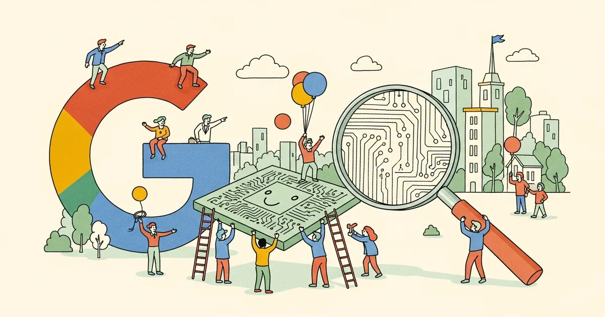 Editorial illustration for: Google and Intel Expand Multiyear Deal for Custom AI Infrastructure Chips