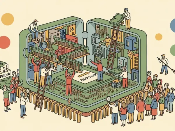 Editorial illustration for: Google Is Building a Chip That Puts the Processor Inside the Memory — And It Could Make NVIDIA's