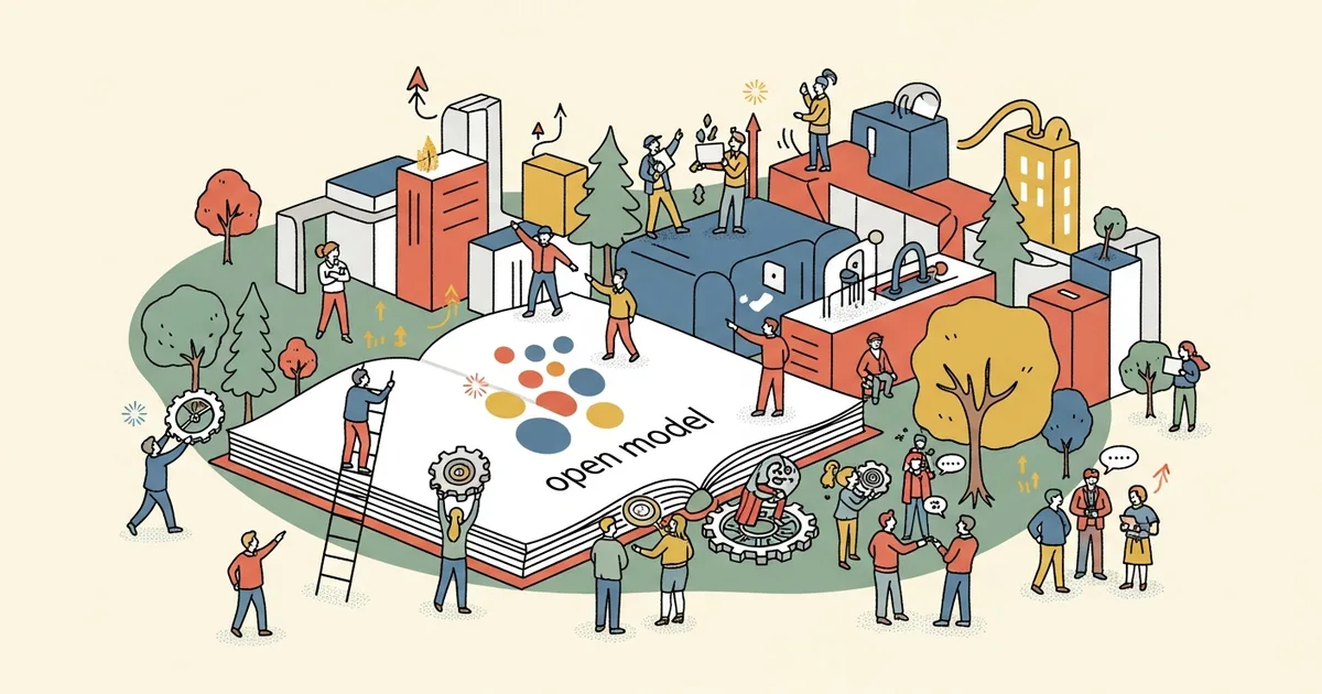 Editorial illustration for: Google Releases Gemma 4 Open Models With Frontier-Level Performance at Compact Sizes